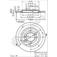 BREMBO brake disc 08.2467.20, set of 2 - Brake Disc
