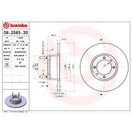BREMBO brake disc 08.2565.30, set of 2 - Brake Disc