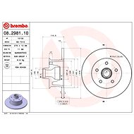 BREMBO brake disc 08.2981.10, set of 2 - Brake Disc
