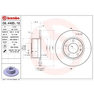 BREMBO brake disc 08.4485.10, set of 2 - Brake Disc