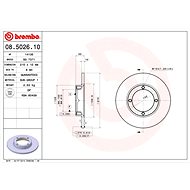 BREMBO brake disc 08.5026.10, set of 2 - Brake Disc