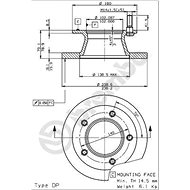 BREMBO brake disc 08.5181.10, set of 2 - Brake Disc