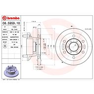 BREMBO brake disc 08.5959.10, set of 2 - Brake Disc