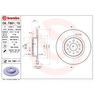 BREMBO brake disc 08.7861.10, set of 2 - Brake Disc