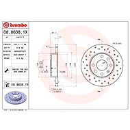 BREMBO brake disc 08.8638.1X, set of 2 - Brake Disc