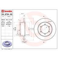 BREMBO brake disc 08.9794.60, set of 2 - Brake Disc