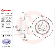 BREMBO brake disc 08. A150.10, set of 2 - Brake Disc
