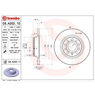 BREMBO brake disc 08. A202.10, set of 2 - Brake Disc