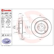 BREMBO brake disc 08. A337.11, set of 2 - Brake Disc