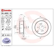 BREMBO brake disc 08. A602.11, set of 2 - Brake Disc