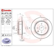 BREMBO brake disc 08. A715.20, set of 2 - Brake Disc