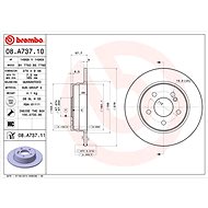 BREMBO brake disc 08. A737.11, set of 2 - Brake Disc
