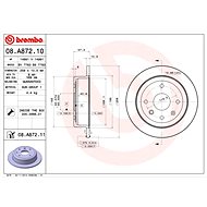 BREMBO brake disc 08. A872.11, set of 2 - Brake Disc