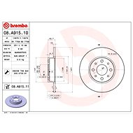BREMBO brake disc 08. A915.11, set of 2 - Brake Disc