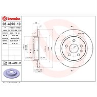 BREMBO brake disc 08. A970.10, set of 2 - Brake Disc
