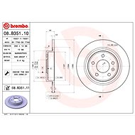BREMBO brake disc 08. B351.10, set of 2 - Brake Disc