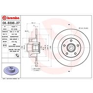 BREMBO brake disc 08. B396.27, set of 2 - Brake Disc
