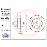 BREMBO brake disc 08. B439.11, set of 2 - Brake Disc