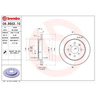 BREMBO brake disc 08. B602.10, set of 2 - Brake Disc