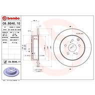 BREMBO brake disc 08. B646.11, set of 2 - Brake Disc
