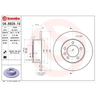 BREMBO brake disc 08. B829.10, set of 2 - Brake Disc