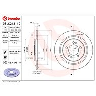 BREMBO brake disc 08. C248.10, set of 2 - Brake Disc