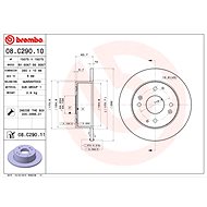 BREMBO brake disc 08. C290.11, set of 2 - Brake Disc