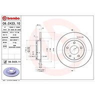 BREMBO brake disc 08. C423.11, set of 2 - Brake Disc