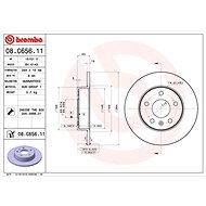 BREMBO brake disc 08. C656.11, set of 2 - Brake Disc
