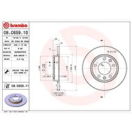 BREMBO brake disc 08. C659.11, set of 2 - Brake Disc