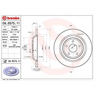 BREMBO brake disc 08. D575.11, set of 2 - Brake Disc