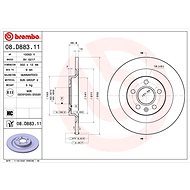 BREMBO brake disc 08. D883.11, set of 2 - Brake Disc