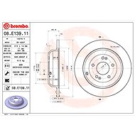 BREMBO brake disc 08. E139.11, set of 2 - Brake Disc