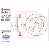 BREMBO brake disc 08. N233.11, set of 2 - Brake Disc