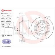 BREMBO brake disc 08. N257.21, set of 2 - Brake Disc