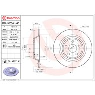 BREMBO brake disc 08. N257.41, set of 2 - Brake Disc