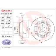 BREMBO brake disc 08. N258.41, set of 2 - Brake Disc