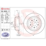 BREMBO brake disc 08. N353.11, set of 2 - Brake Disc