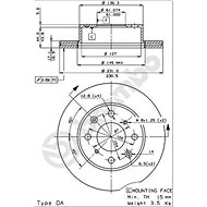 BREMBO brake disc 09.3095.10, set of 2 - Brake Disc