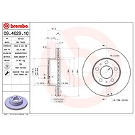 BREMBO brake disc 09.4629.10, set of 2 - Brake Disc