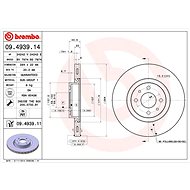 BREMBO brake disc 09.4939.14, set of 2 - Brake Disc