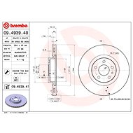 BREMBO brake disc 09.4939.40, set of 2 - Brake Disc