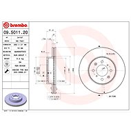 BREMBO brake disc 09.5011.20, set of 2 - Brake Disc