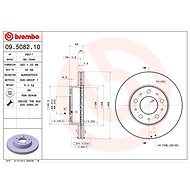 BREMBO brake disc 09.5082.10, set of 2 - Brake Disc