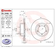 BREMBO brake disc 09.5488.11, set of 2 - Brake Disc