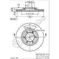 BREMBO brzdový kotouč 09.5705.10, sada 2 ks - Brake Disc