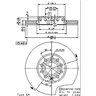 BREMBO brzdový kotouč 09.5745.21, sada 2 ks - Brake Disc