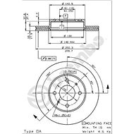 BREMBO brzdový kotouč 09.5746.10, sada 2 ks - Brake Disc