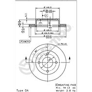 BREMBO brzdový kotouč 09.5919.20, sada 2 ks - Brake Disc