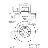 BREMBO brzdový kotouč 09.6709.10, sada 2 ks - Brake Disc